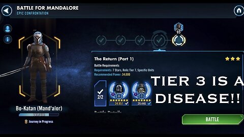 Bo-Katan Legendary Event Tier 3 Tips & Suggestions | One Of The Worst Experiences In This Game!