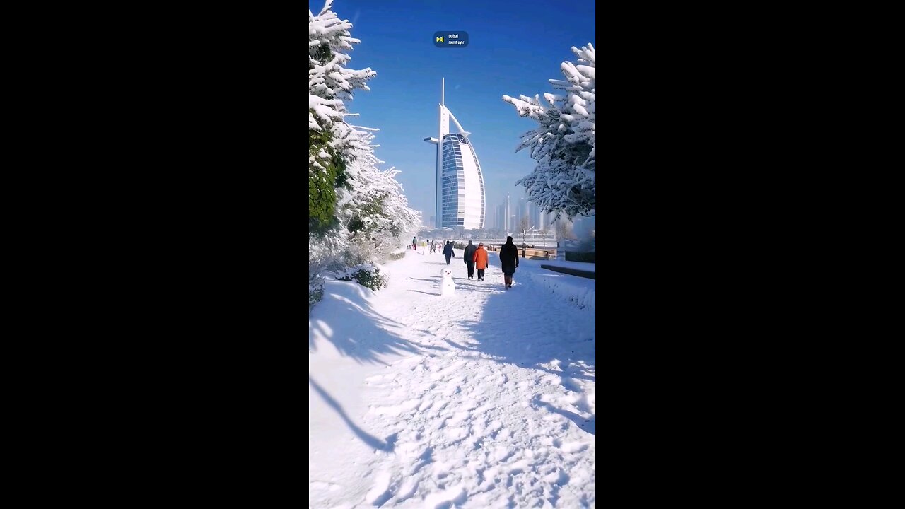 Snow 🌨️ fall in Dubai