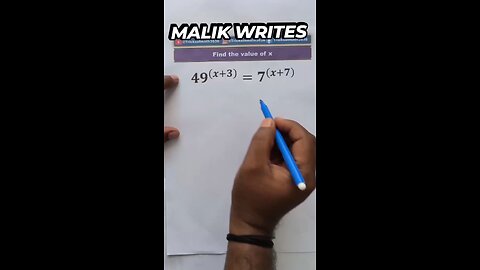 solving Algebraic Equation involving Exponents