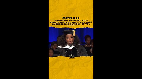 @oprah Surround yourself with people who are motivating you not draining you