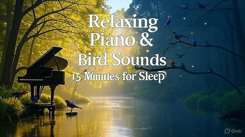 15 Minutes Relaxing Piano Music with Nature Sounds, Birds Singing for Sleep, Focus, Study 🐦🌿🎶
