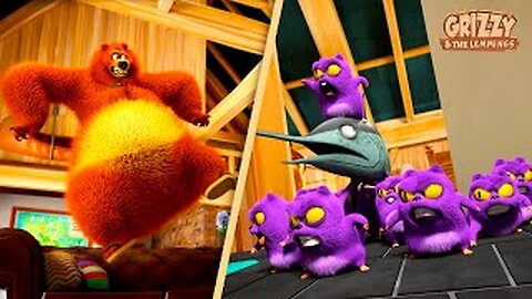 Lemmings Unleashed! _ 25-minute Grizzy & the Lemmings Compilation 🐻🐹