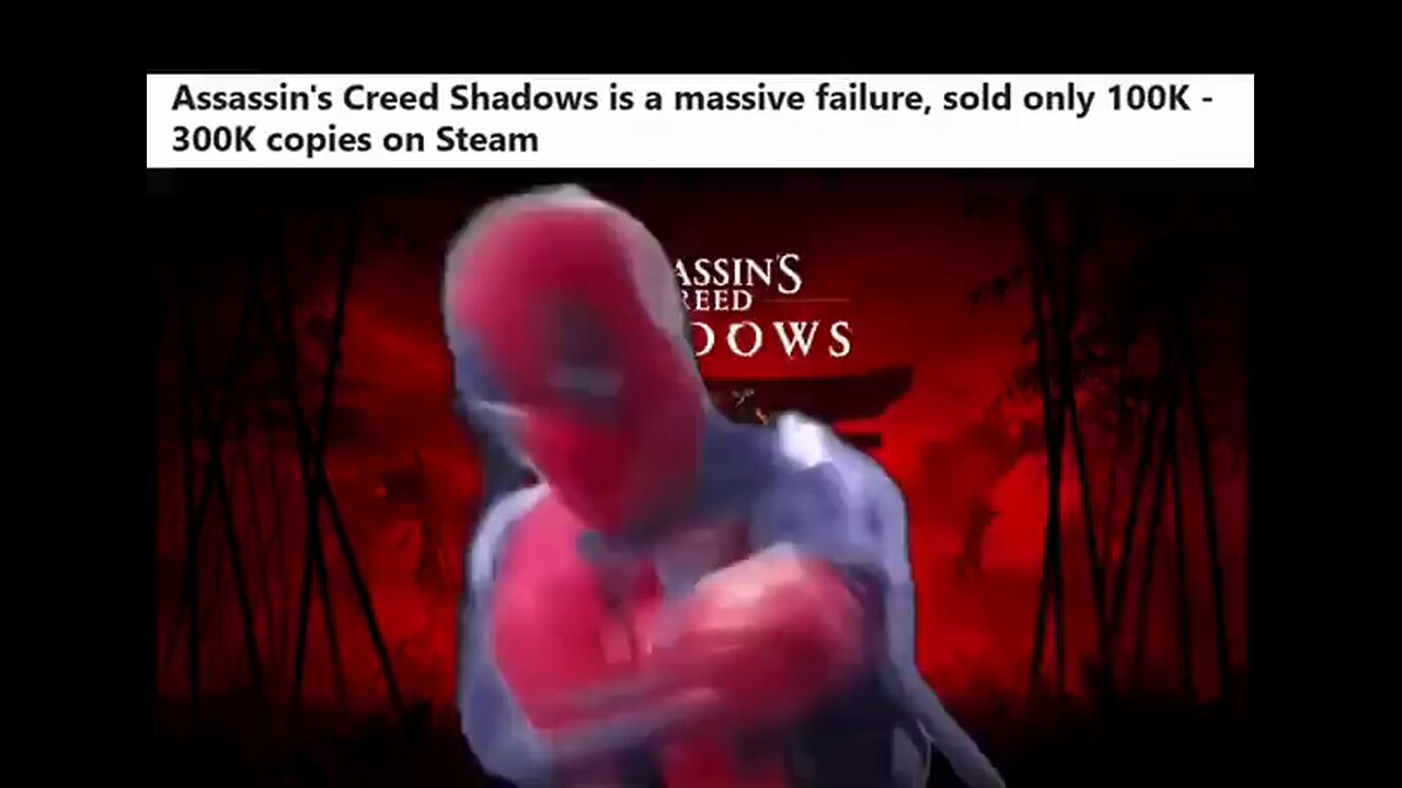 Assassin's Creed Shadows is a massive failure, sold only 100K - 300K copies on Steam 2OWS