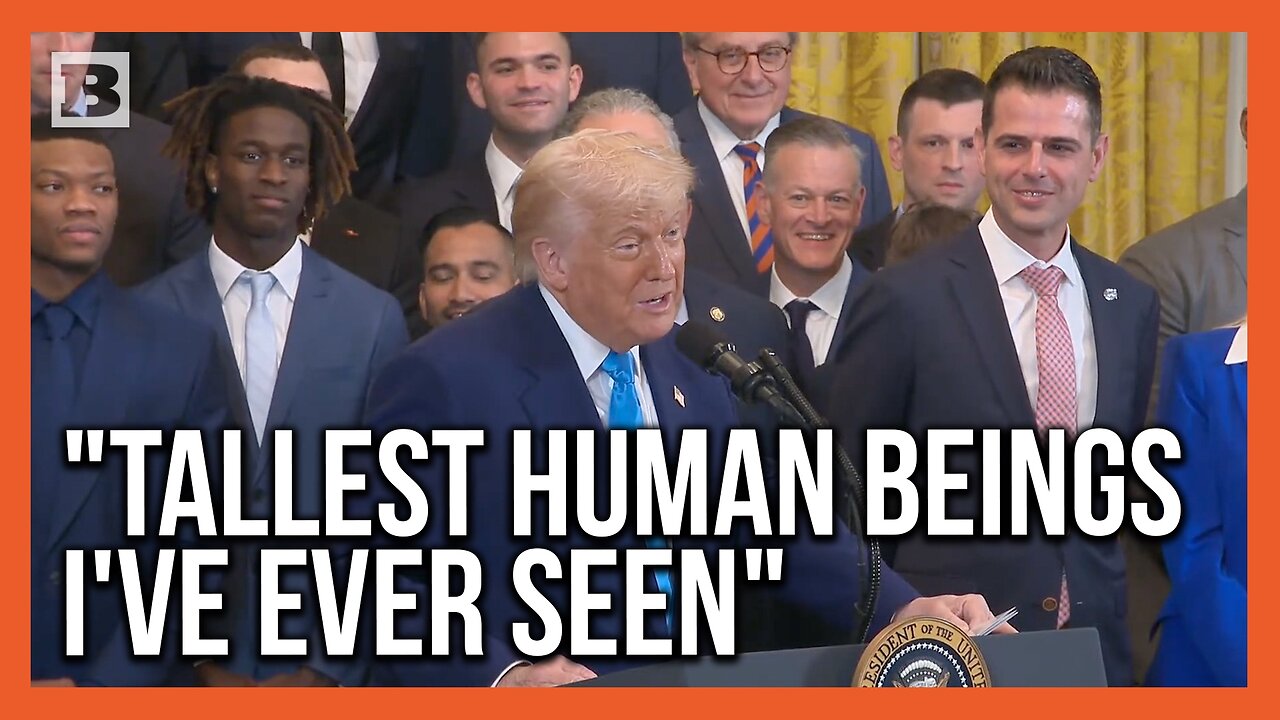 Trump to NCAA Basketball Champions: Now I Understand Barron Saying Im Not that Tall