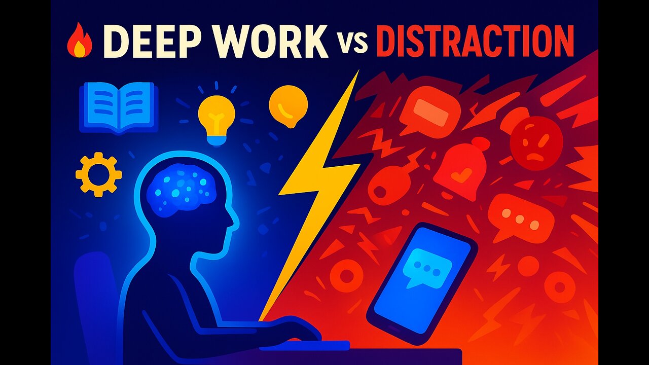 Deep Work by Cal Newport – Full Audio Summary -Master Focus, Beat Distraction, and Achieve More