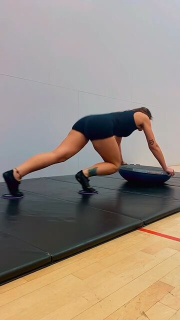 Footsliders with Bosu