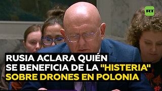 Rusia aclara quién se beneficia de la "histeria" con drones en Polonia