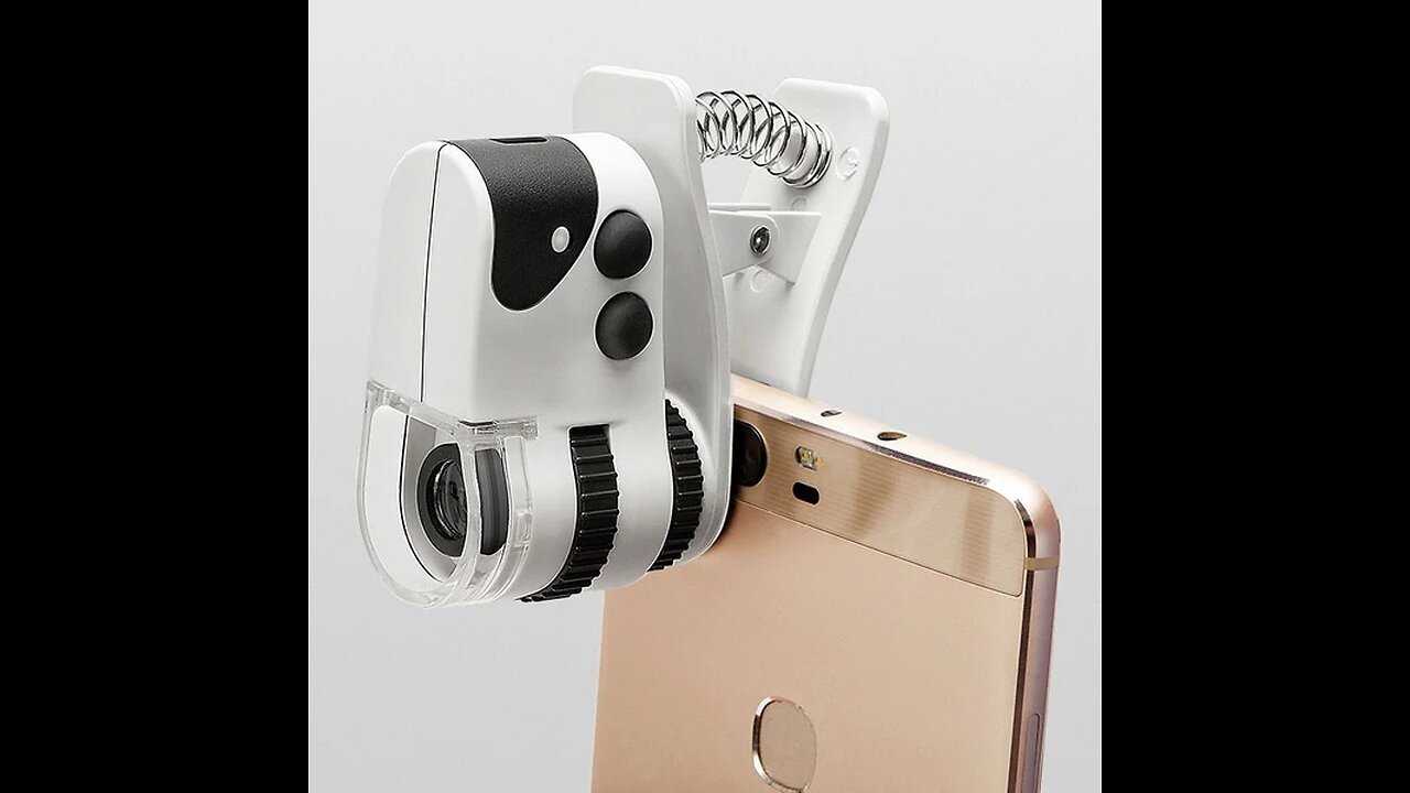 2-in-1 Portable Phone Digital Magnifier, with 2 Light Modes & 360° Rotatable Design, for Cash & More