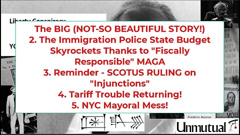 Liberty Conspiracy LIVE 6-30-25 Budget Bludgeon, Glasto v IDF Genocide, Tariffs!