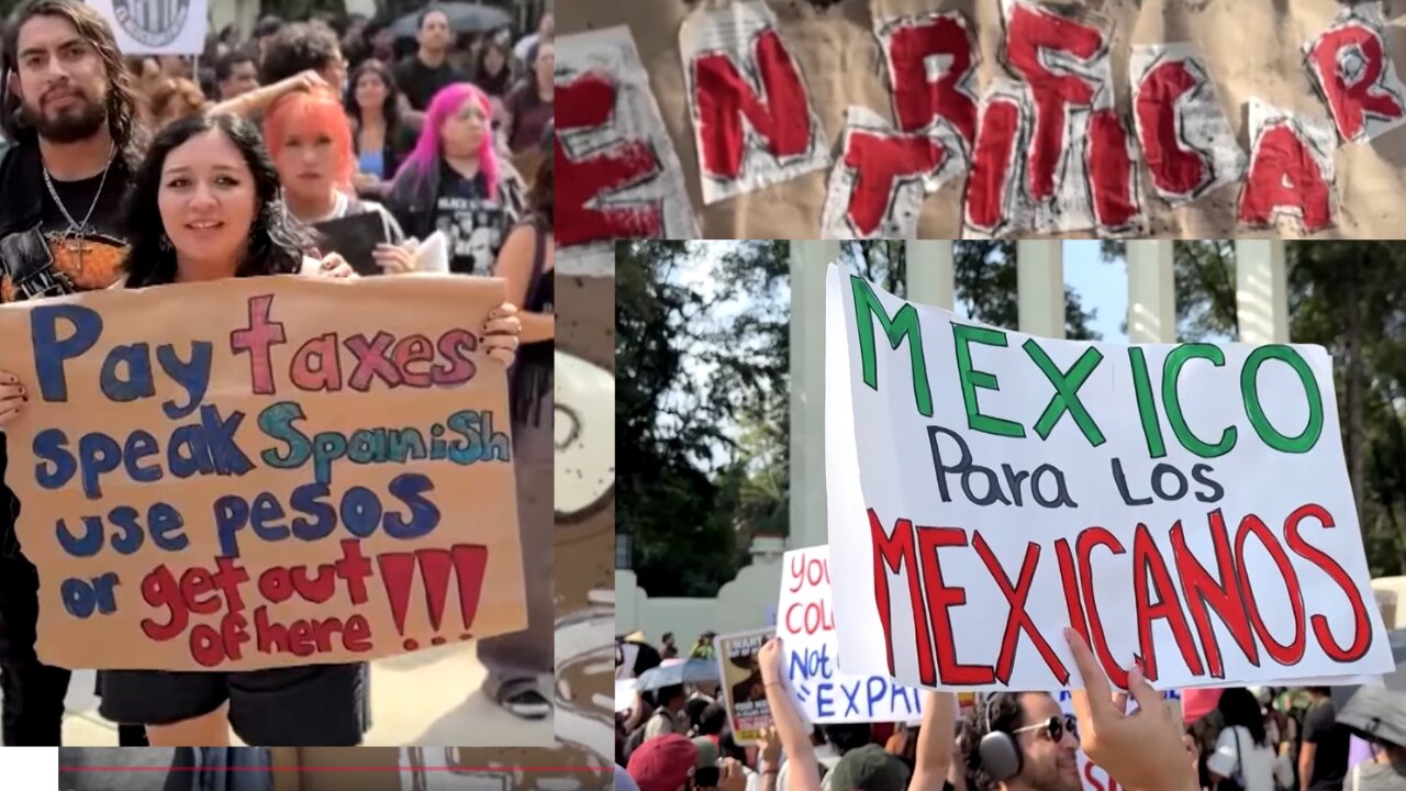 Mexicans protest against gentrification and US migration