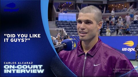 Carlos Alcaraz On-Court Interview | 2025 US Open Round 1