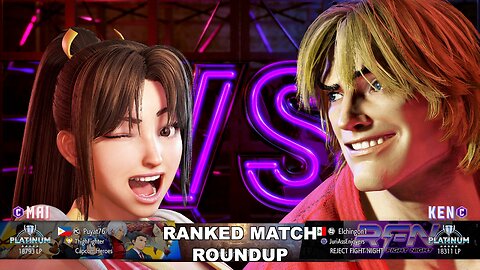 Kuya Kalbo SF6 Ranked Match Roundup. Mai Platinum Rank [Hori Fight Stick]