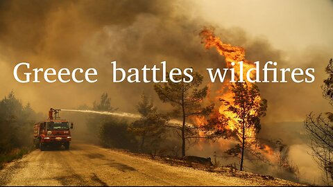 Greece battles wildfires