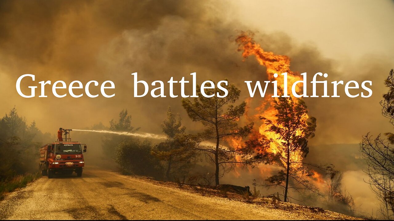 Greece battles wildfires