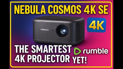 Nebula Cosmos 4K SE 🔊📽️ | The Smartest 4K Projector Yet! 🧠✨ | Auto-Focus + Home Cinema Upgrade 🎬