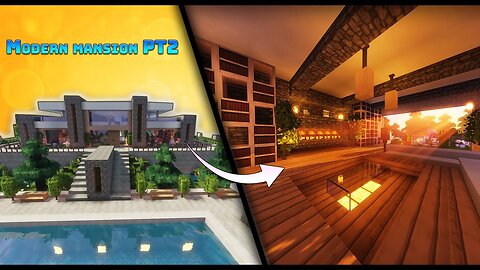 Minecraft: Modern Mansion P2 | Interior Tutorial