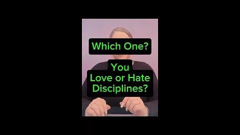 You Love or Hate Disciplines? 😟