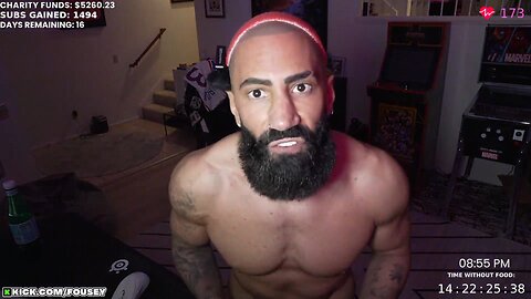 Fousey Goes Off on Fans Telling Him His 30 Day Water Fast is Unhealthy for His Body