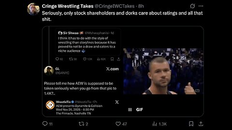 AEW Fans Say Ratings Don’t Matter… TOTAL DELUSION! #shorts