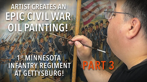 Artist Creates an EPIC Battle of Gettysburg Oil Painting Part 3