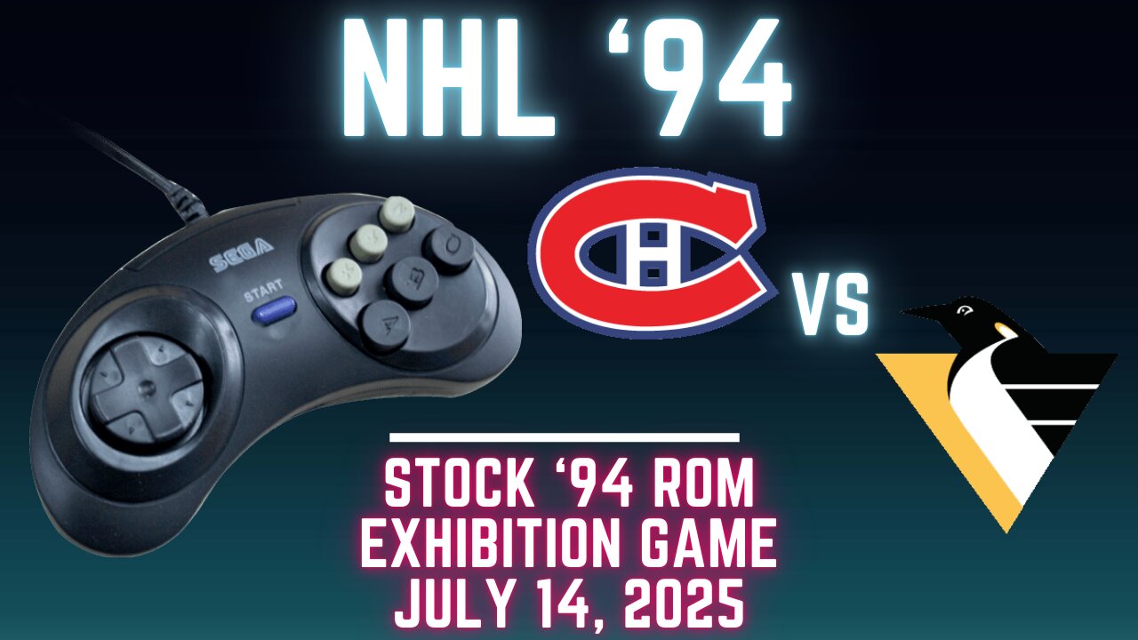 NHL 94: Canadiens (FlamShelter) at Penguins (Len the Lengend) {Genesis} - Exhibition 157