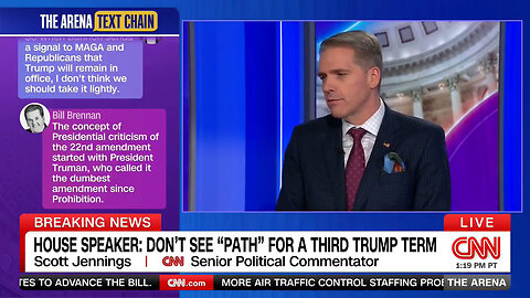 Scott Jennings MOCKS Democrats For Melting Down Over President Trump's '3rd Term' Talk