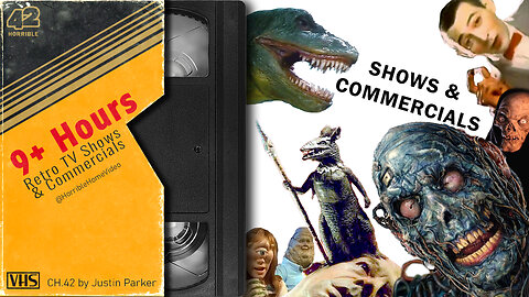 9 hours of retro television with commercials to relax or sleep too - 1980s 1990s - CH 42
