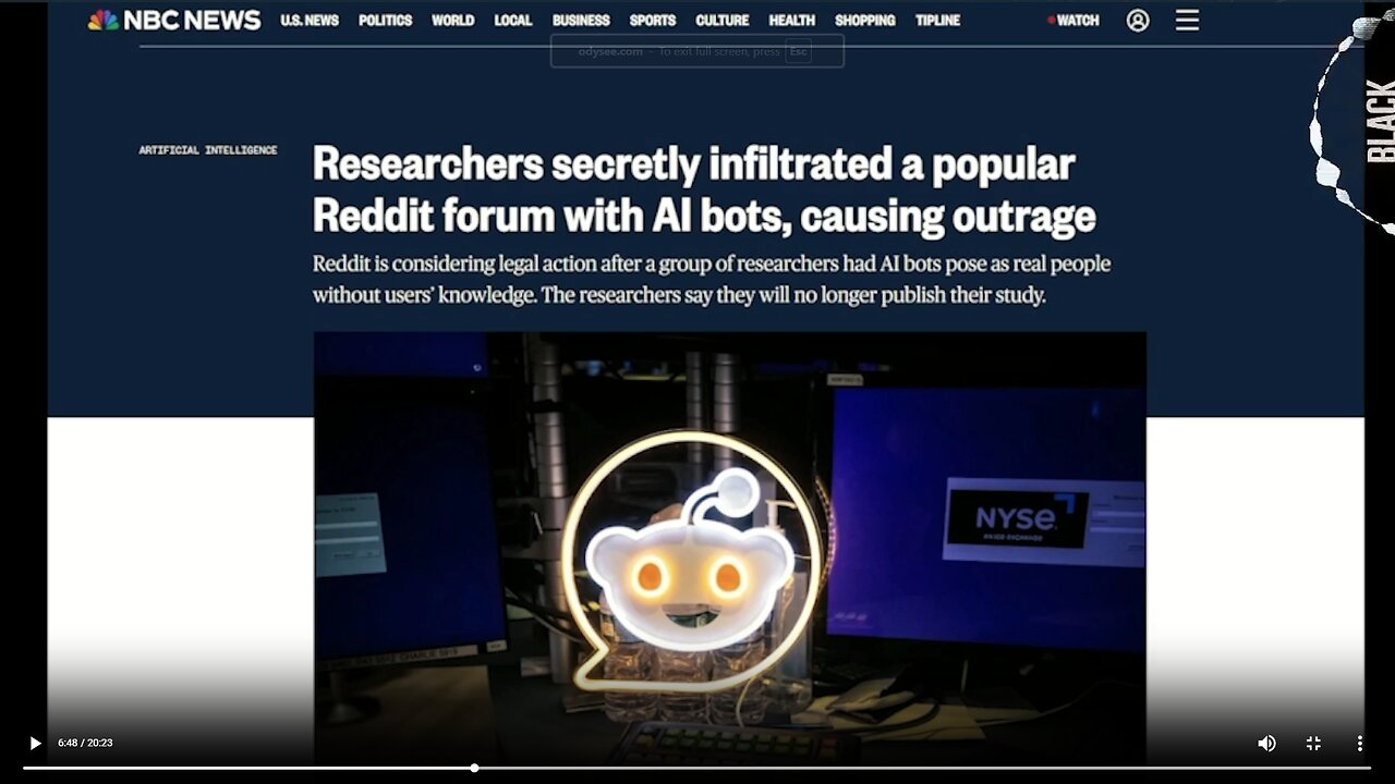 AI researchers infiltrate Reddit with bots▮blackpilled