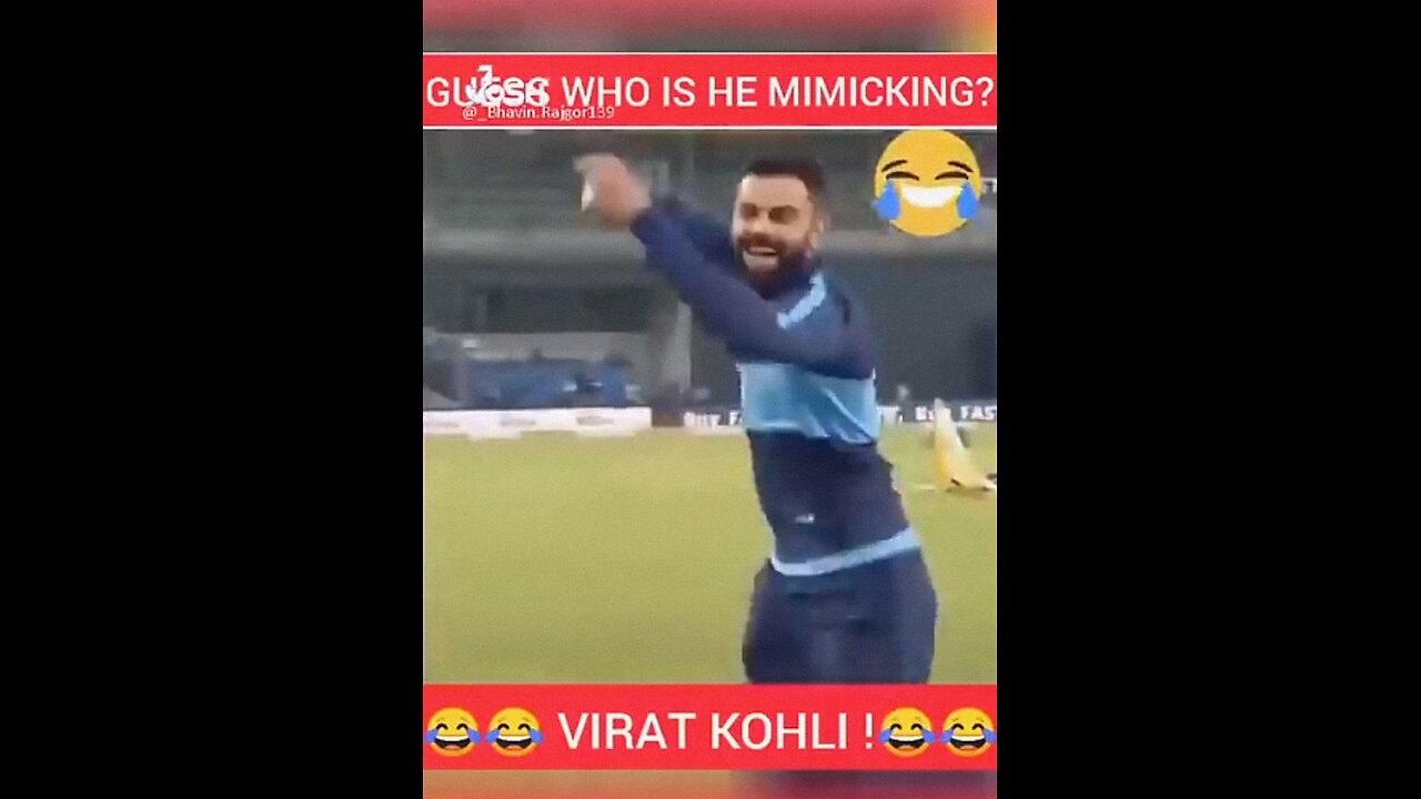 Guess who's Virat mimicking