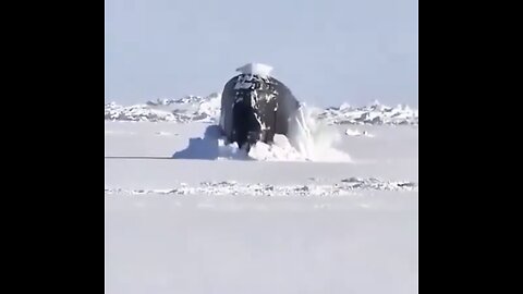 SUBMARINE SURFACES🧊🚞📸THROUGH TOUGHEST ICE AT NORTH POLE🧊🚞💫