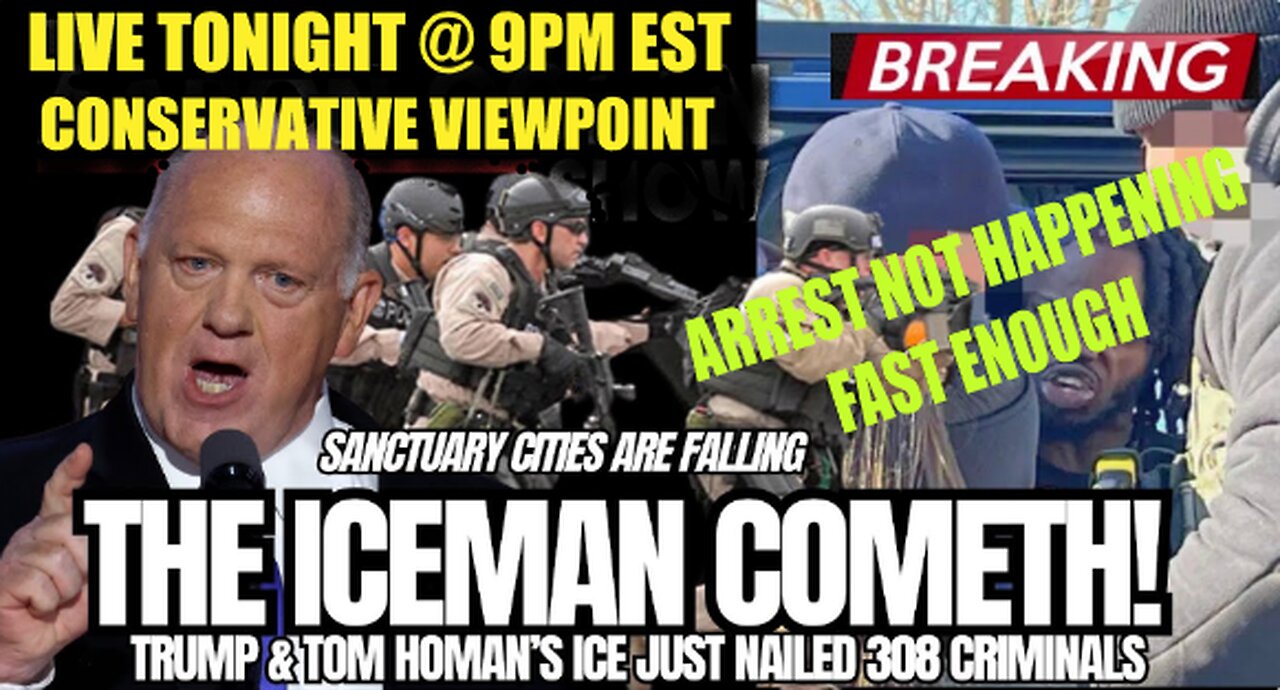 ILLEGAL MIGRANT CRIMINAL ARREST ARE NOT HAPPENING FAST ENOUGH!! TONIGHT LIVE AT 9PM EST.