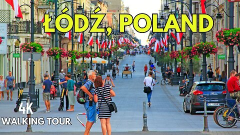 Walking Tour in Lodz, Poland, on famous Piotrkowska Street
