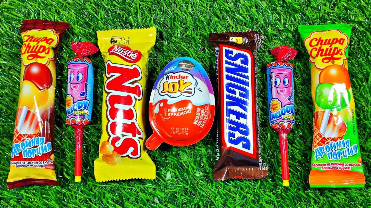 Satisfying video Asmr lollipops candy unboxing video Asmr opening video and chocolate gummy candy