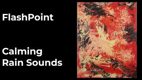 Art + Rain: Calming Abstract Painting Process for Inspiration