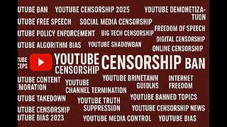 That is why I cannot take YouTube Seriously! And my only platforms are rumble and bitchute.