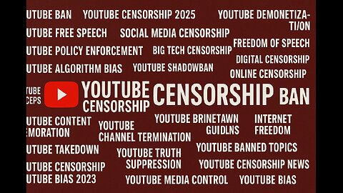 That is why I cannot take YouTube Seriously! And my only platforms are rumble and bitchute.