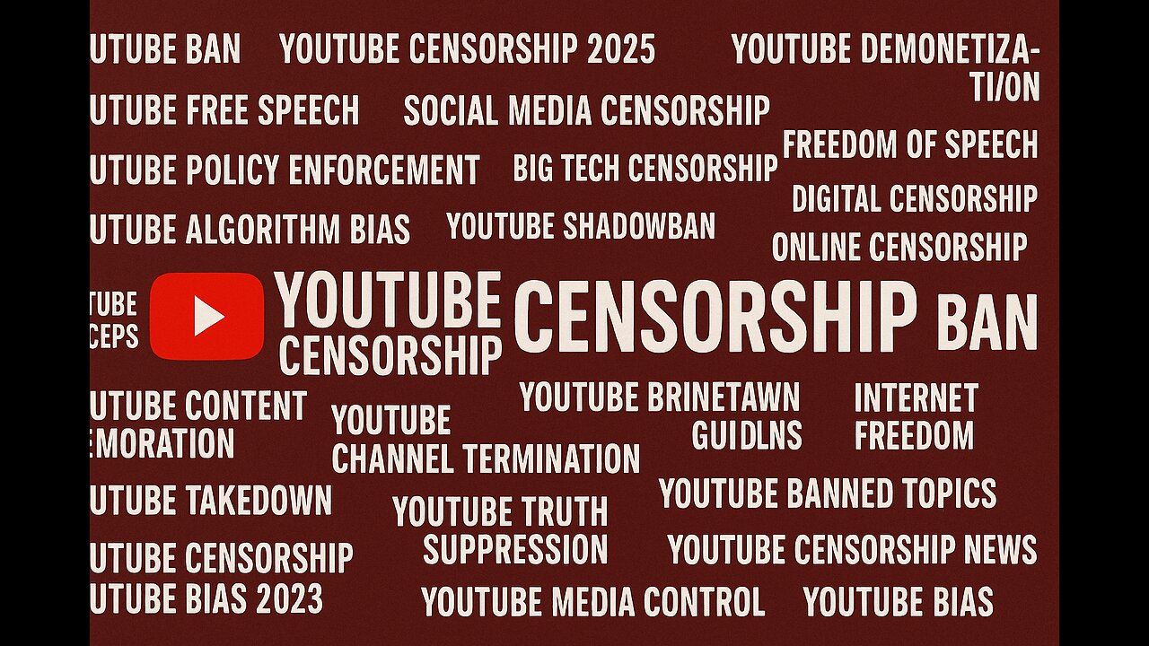 That is why I cannot take YouTube Seriously! And my only platforms are rumble and bitchute.