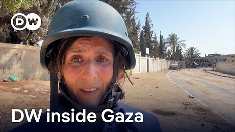 Israeli military takes DW team on heavily-controlled trip inside Gaza | DW News