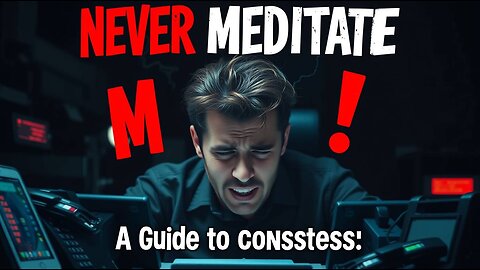 Never Meditate : A Guide to constant stress।। Blog 8