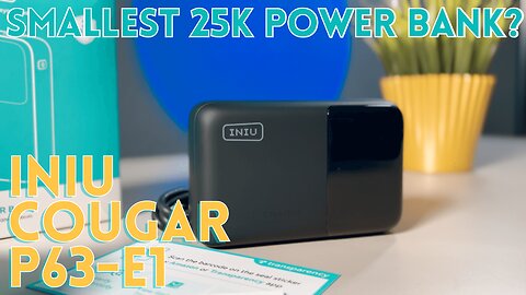 INIU Cougar P63-E1 Review: The Smallest 25K Power Bank? Unboxing, Comparison & Test!