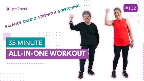 35 MINUTE ALL IN ONE WORKOUT AT HOME for Beginners Cardio, Strength