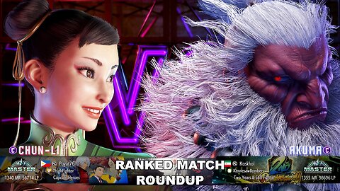 Kuya Kalbo SF6 Ranked Match Roundup. Chun Li Master Rank [Hori Fight Stick]