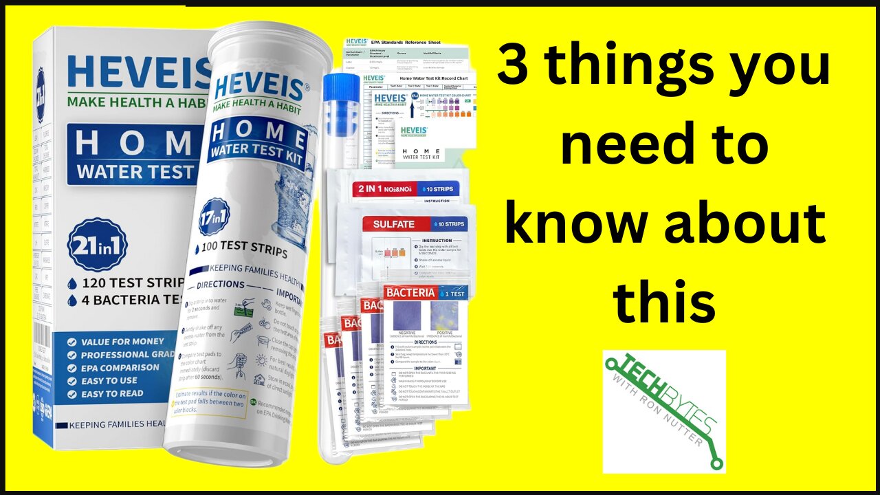 3 Things to know about the Heveis 21-in-1 Home Drinking Water Testing Kit