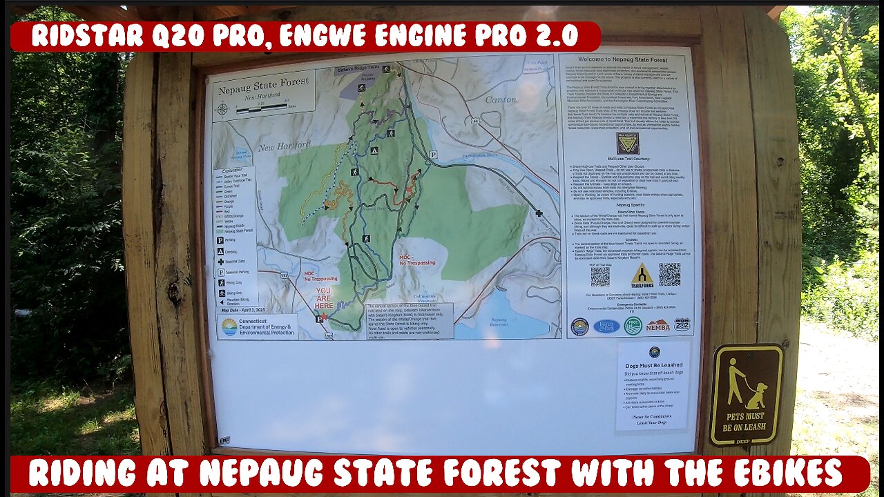 Riding the eBikes at Nepaug State Park with the wife in New Hartford CT. Insta360 X5