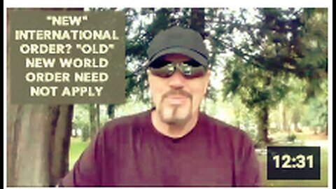 "New International Order: No Application Required for 'Old' New World Order"