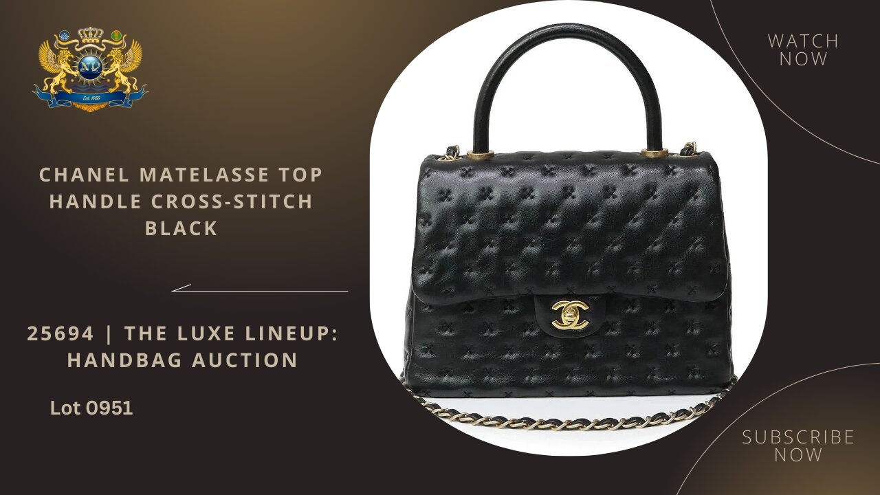 CHANEL MATELASSE TOP HANDLE BLACK