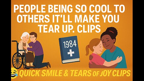 People being so cool to others it'll make you tear up - clips 🥹