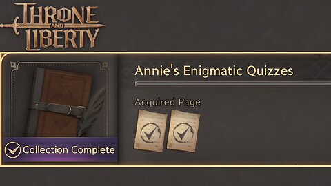 Annie's Enigmatic Quizzes - Throne and Liberty Collection