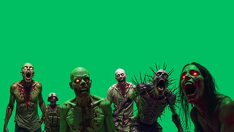 🧟 Zombie Green Screen Pack | 44 Videos + 48 Photos | Horror FX