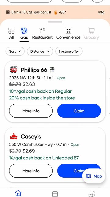 Upside App is great for Cashback